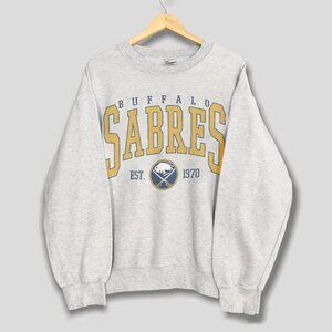 Vintage Buffalo Sabres Hockey Sweatshirt, EST 1970 Buffalo Sabres NFL Shirt Tee